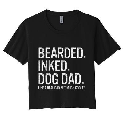 Bearded Dad Funny Beard Humor Father's Day Gift Idea Crop Top