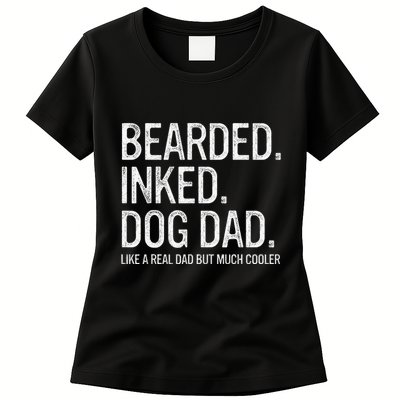 Bearded Dad Funny Beard Humor Father's Day Gift Idea Womens T-Shirt