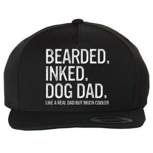 Bearded Dad Funny Beard Humor Father's Day Gift Idea Wool Snapback Cap