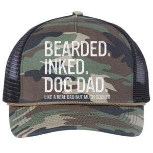 Bearded Dad Funny Beard Humor Father's Day Gift Idea Retro Rope Trucker Hat Cap