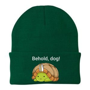 Behold Dog Funny Turtle Wearing A Priest Hat Knit Cap Winter Beanie