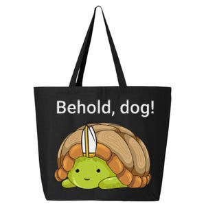 Behold Dog Funny Turtle Wearing A Priest Hat 25L Jumbo Tote