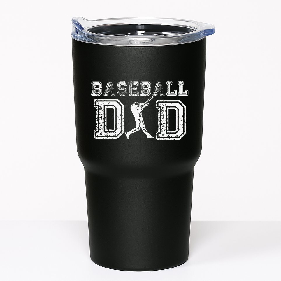 Baseball Dad Funny Fathers Day Gift For Daddy Papa Father Tumbler