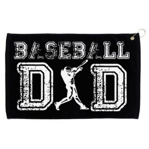 Baseball Dad Funny Fathers Day Gift For Daddy Papa Father Grommeted Golf Towel