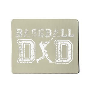 Baseball Dad Funny Fathers Day Gift For Daddy Papa Father Mousepad