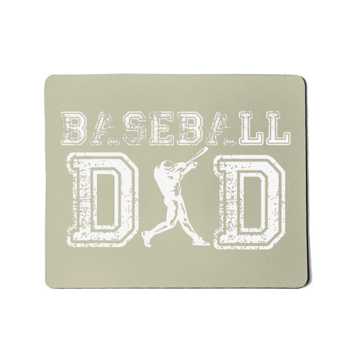 Baseball Dad Funny Fathers Day Gift For Daddy Papa Father Mousepad