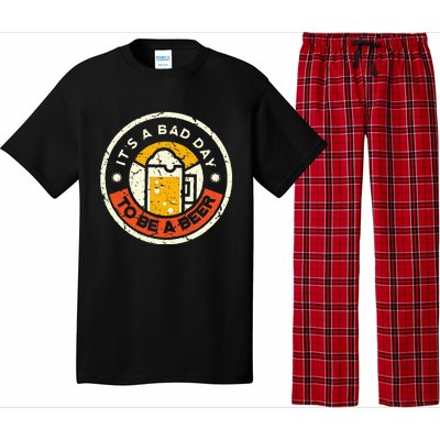 Beer Drinking Funny Its A B.A.D D.A.Y T.O B.E A Beer Pajama Set