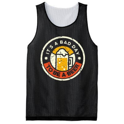 Beer Drinking Funny Its A B.A.D D.A.Y T.O B.E A Beer Mesh Reversible Basketball Jersey Tank