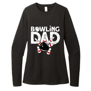 Bowling Dad Funny Bowling Player Bowler Bowling Cool Gift Womens CVC Long Sleeve Shirt