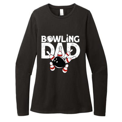 Bowling Dad Funny Bowling Player Bowler Bowling Cool Gift Womens CVC Long Sleeve Shirt