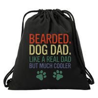 Bearded Dad Funny Beard Humor Father's Day Gift Idea Drawstring Bag