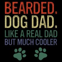 Bearded Dad Funny Beard Humor Father's Day Gift Idea Drawstring Bag