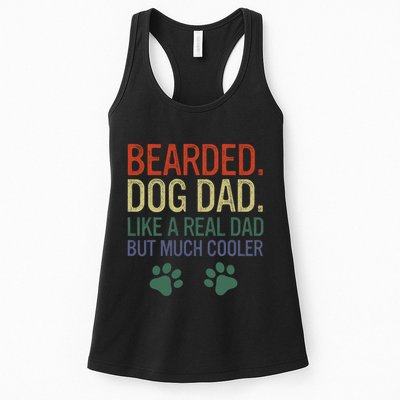 Bearded Dad Funny Beard Humor Father's Day Gift Idea Womens Tank Top