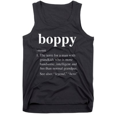 Boppy Definition Funny Noun Grandpa Defined Fathers Day Tank Top