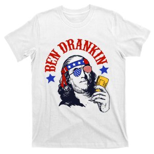 Ben Drankin Funny Fourth Of July 4th Of July Patriotic Merica T-Shirt