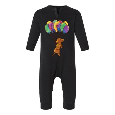 Balloon Dog Flying Infant Fleece One Piece