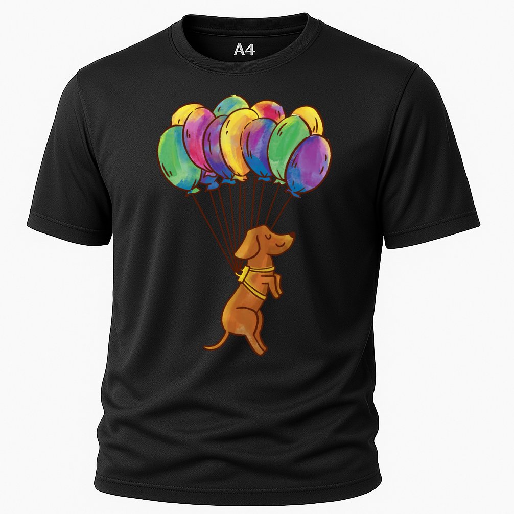 Balloon Dog Flying Cooling Performance Crew T-Shirt