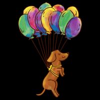Balloon Dog Flying Cooling Performance Crew T-Shirt
