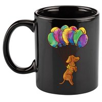 Balloon Dog Flying 11oz C Handle Ceramic Mug