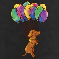 Balloon Dog Flying 25L Jumbo Tote