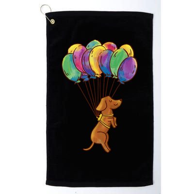 Balloon Dog Flying Golf Towel