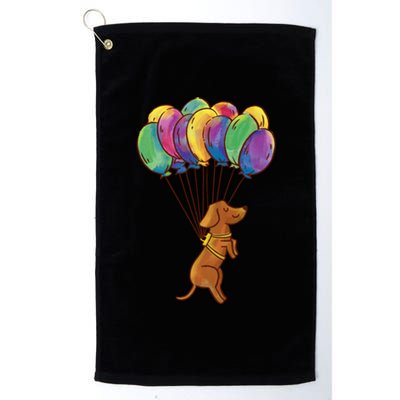 Balloon Dog Flying Platinum Collection Golf Towel