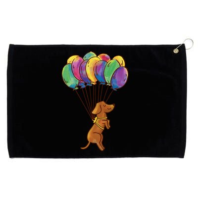 Balloon Dog Flying Grommeted Golf Towel