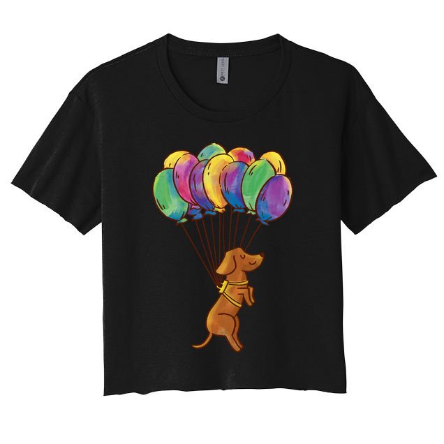 Balloon Dog Flying Crop Top