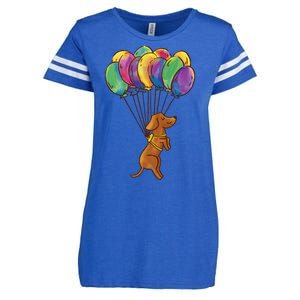 Balloon Dog Flying Enza Ladies Jersey Football T-Shirt