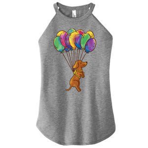 Balloon Dog Flying Women’s Perfect Tri Rocker Tank