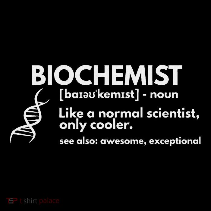 Biochemist Definition Funny Biochemistry Science Gift Youth Performance Sprint T-Shirt