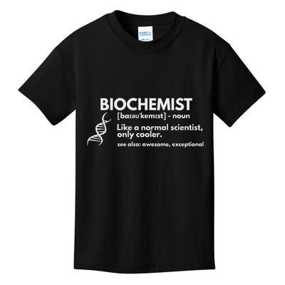 Biochemist Definition Funny Biochemistry Science Gift Kids T-Shirt