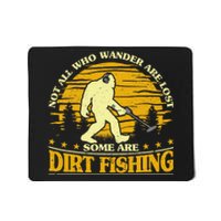 Bigfoot Dirt Fishing Metal Detecting Funny Metal Detector Mousepad