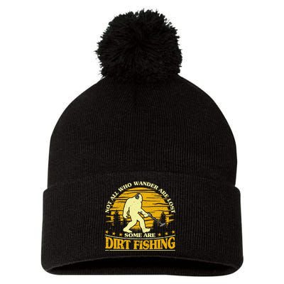 Bigfoot Dirt Fishing Metal Detecting Funny Metal Detector Pom Pom 12in Knit Beanie