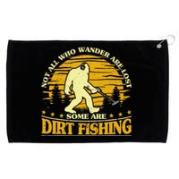 Bigfoot Dirt Fishing Metal Detecting Funny Metal Detector Grommeted Golf Towel