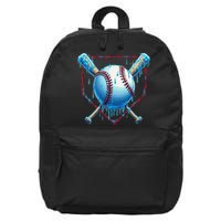 Baseball Drip For Home Plate Ice Cream Drip Funny 16 in Basic Backpack