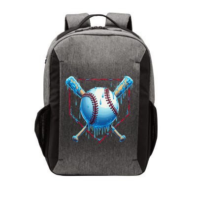 Baseball Drip For Home Plate Ice Cream Drip Funny Vector Backpack