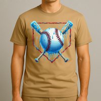 Baseball Drip For Home Plate Ice Cream Drip Funny T-Shirt