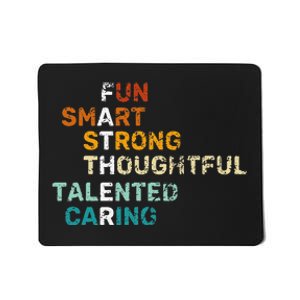 Best Dad from Daughter Funny Fathers Day Birthday from Son Mousepad