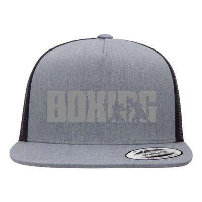 Boxing Design For Boxer Boxing Flat Bill Trucker Hat