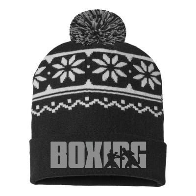 Boxing Design For Boxer Boxing USA-Made Snowflake Beanie