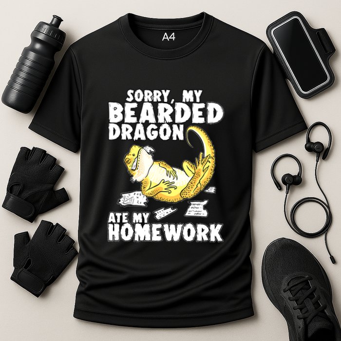 Bearded Dragon Funny Bearded Dragon Reptile Funny Lizard Gift Cooling Performance Crew T-Shirt