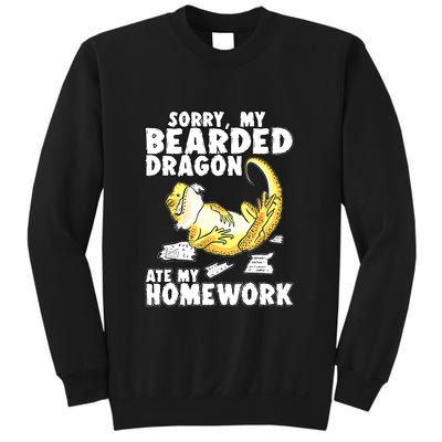 Bearded Dragon Funny Bearded Dragon Reptile Funny Lizard Gift Sweatshirt