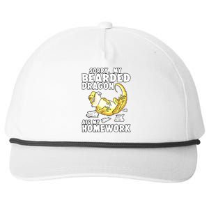 Bearded Dragon Funny Bearded Dragon Reptile Funny Lizard Gift Snapback Five-Panel Rope Hat