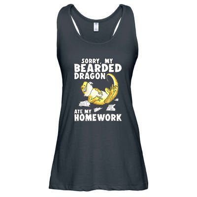Bearded Dragon Funny Bearded Dragon Reptile Funny Lizard Gift Ladies Essential Flowy Tank