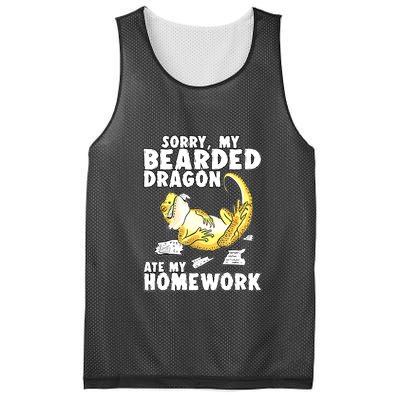 Bearded Dragon Funny Bearded Dragon Reptile Funny Lizard Gift Mesh Reversible Basketball Jersey Tank