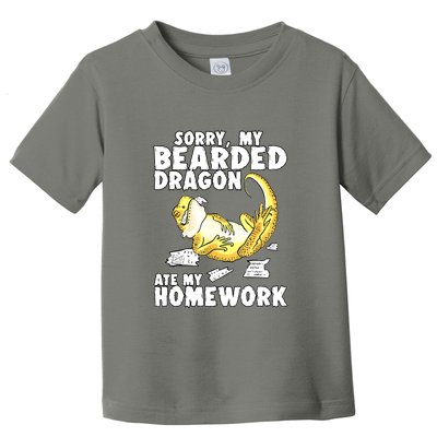 Bearded Dragon Funny Bearded Dragon Reptile Funny Lizard Gift Toddler T-Shirt