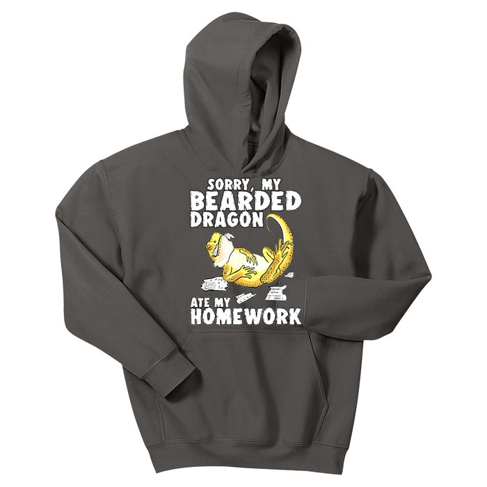 Bearded Dragon Funny Bearded Dragon Reptile Funny Lizard Gift Kids Hoodie