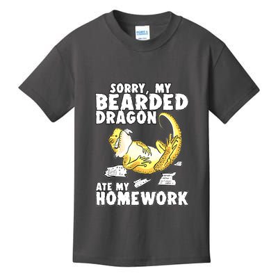 Bearded Dragon Funny Bearded Dragon Reptile Funny Lizard Gift Kids T-Shirt