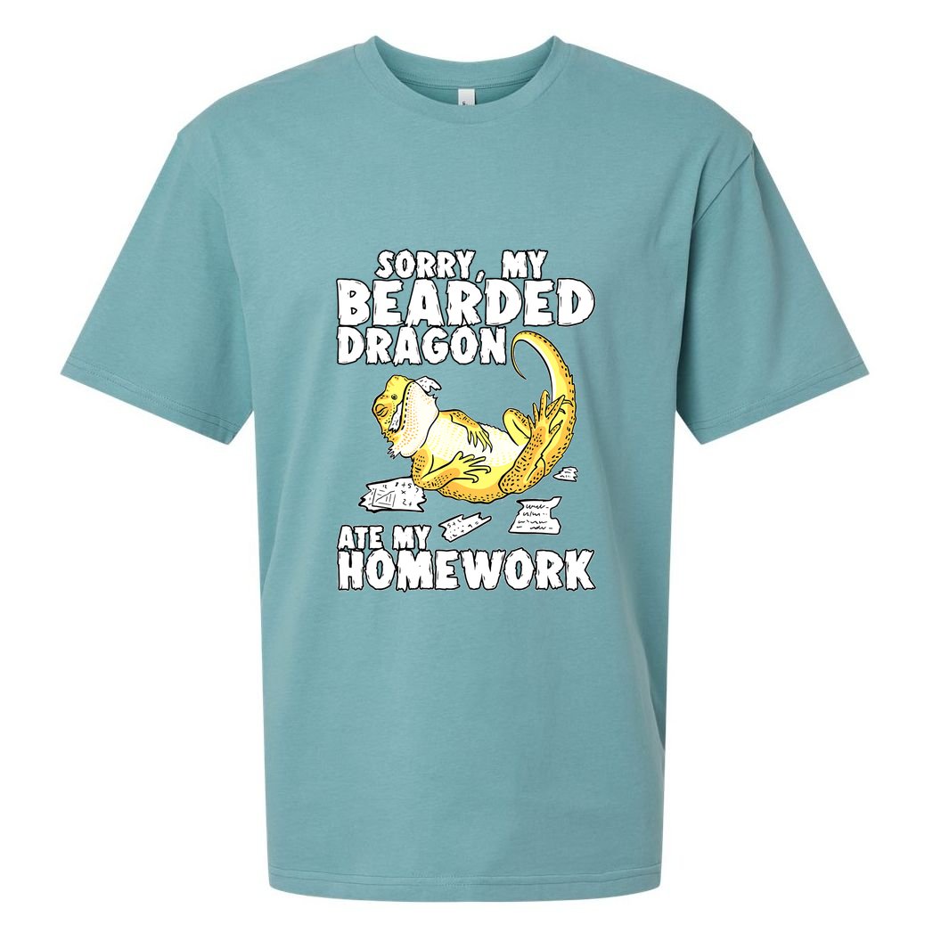 Bearded Dragon Funny Bearded Dragon Reptile Funny Lizard Gift Sueded Cloud Jersey T-Shirt